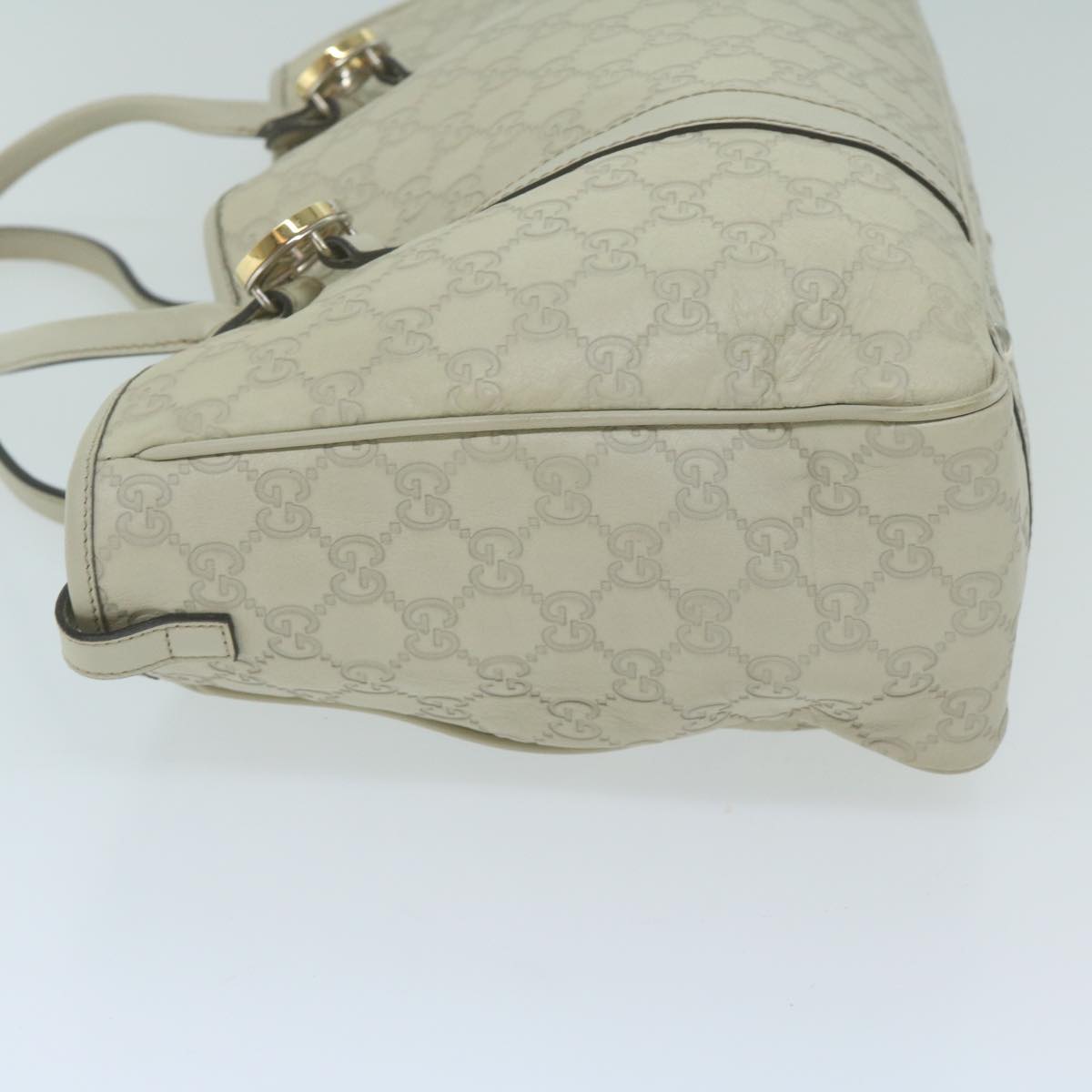 GUCCI GG Canvas Guccissima GG Twins Tote Bag White 232957  10150