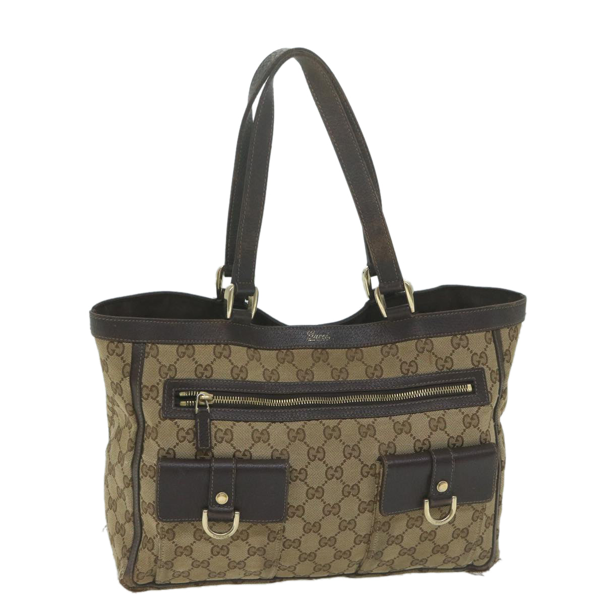 GUCCI GG Canvas Abbey Tote Bag Beige 146247  10160