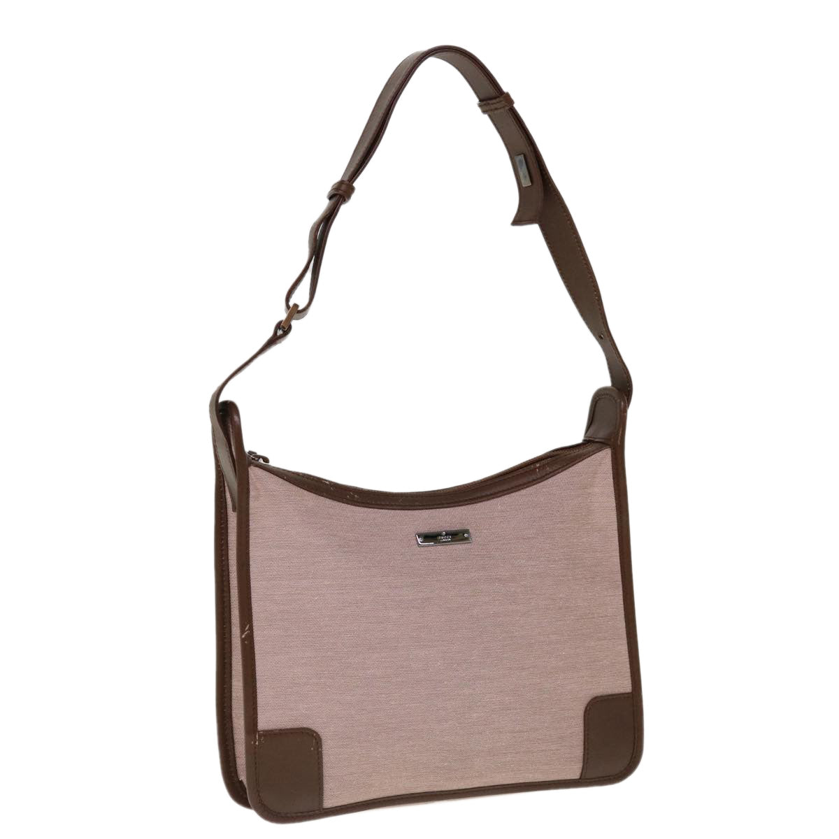 GUCCI Shoulder Bag Canvas Pink Brown  10265