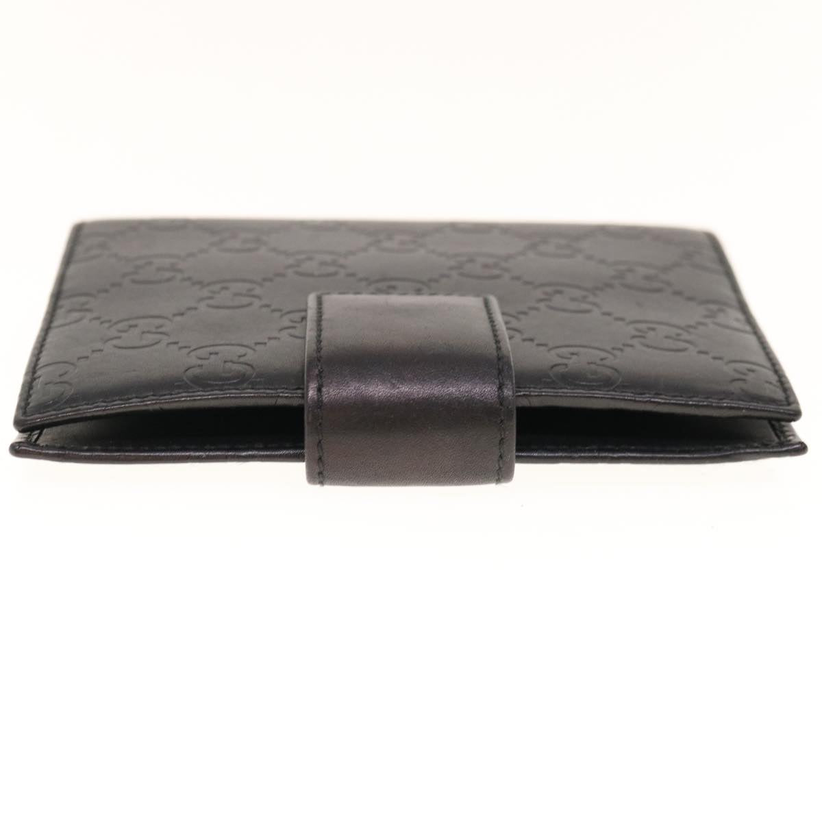 GUCCI GG Canvas Day Planner Cover Leather Black  10286