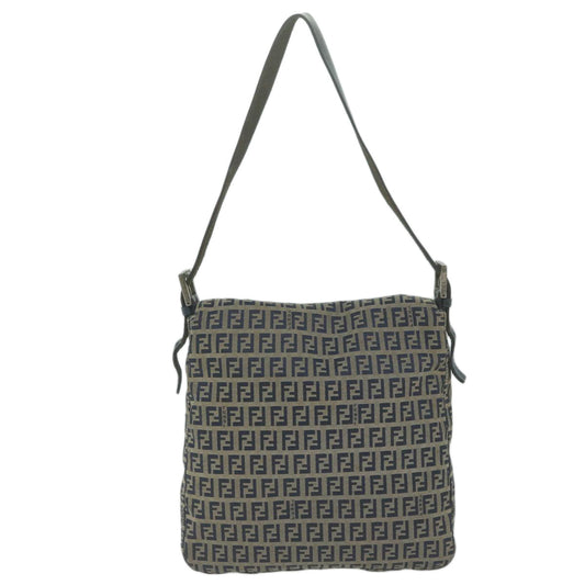 Luxury FendiZucchino Canvas Mamma Baguette Shoulder Bag Navyyk10314