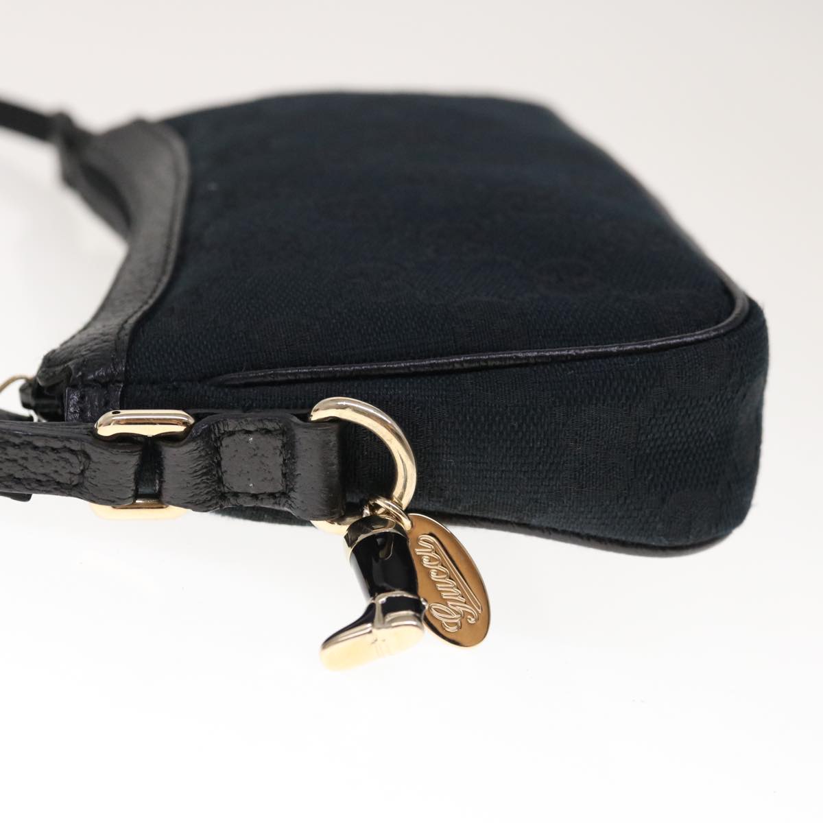 GUCCI GG Canvas Accessory Pouch Black 154432  10320