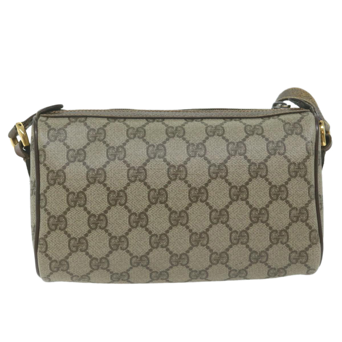 GUCCI GG Supreme Web Sherry Line Shoulder Bag PVC Beige 89 02 018  10321