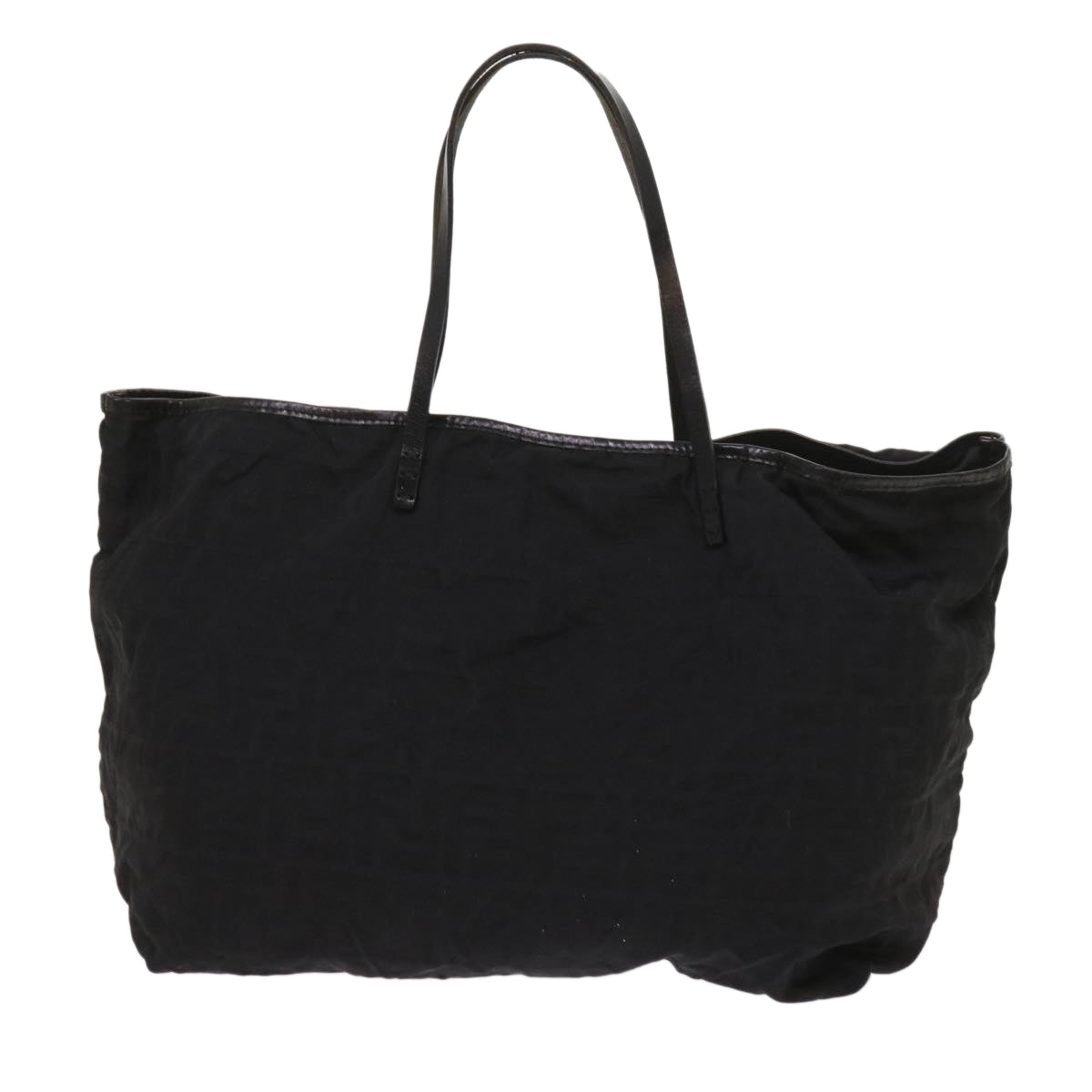 Luxury FendiZucca Canvas Tote Bag Blackyk10394