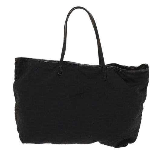 Luxury FendiZucca Canvas Tote Bag Blackyk10394