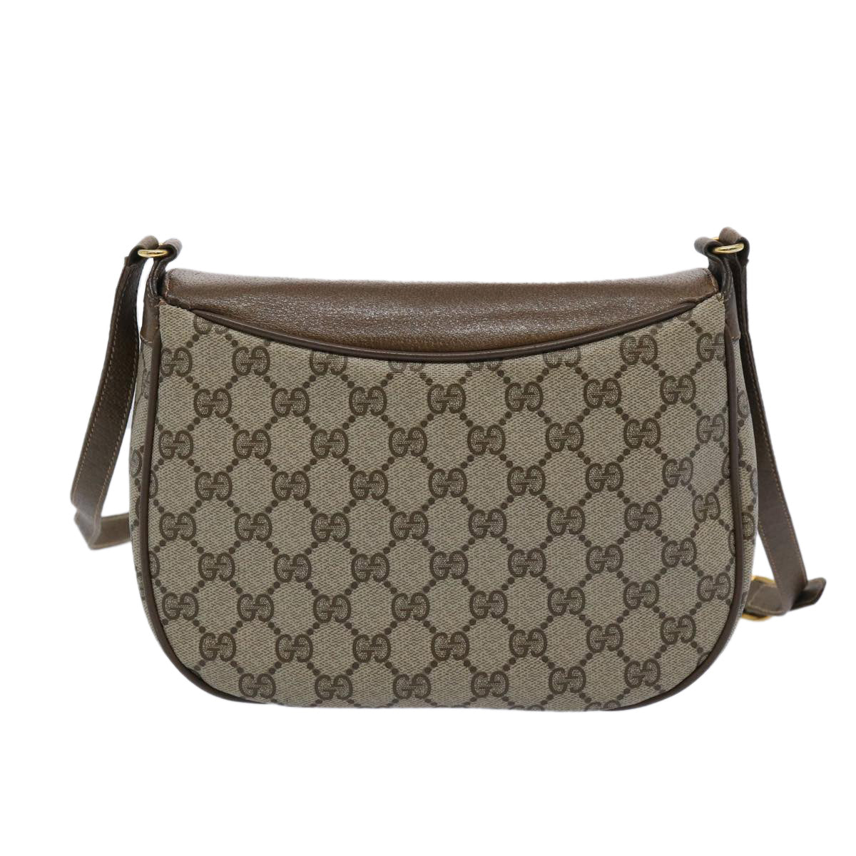 GUCCI GG Supreme Web Sherry Line Shoulder Bag Beige Green 10 02 056  10432