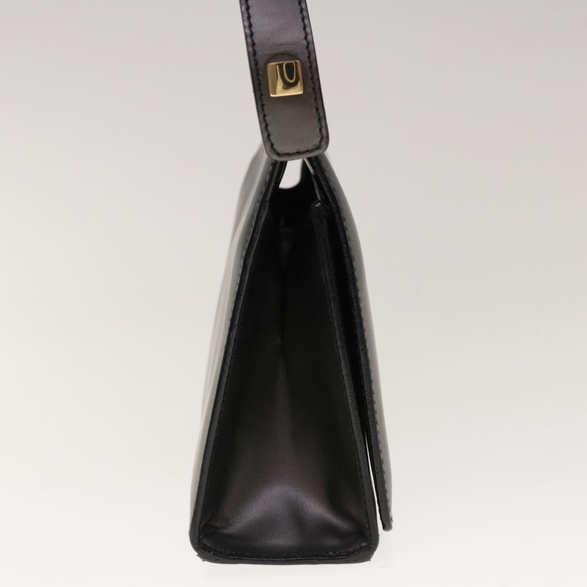 GUCCI Hand Bag Leather Black  10455