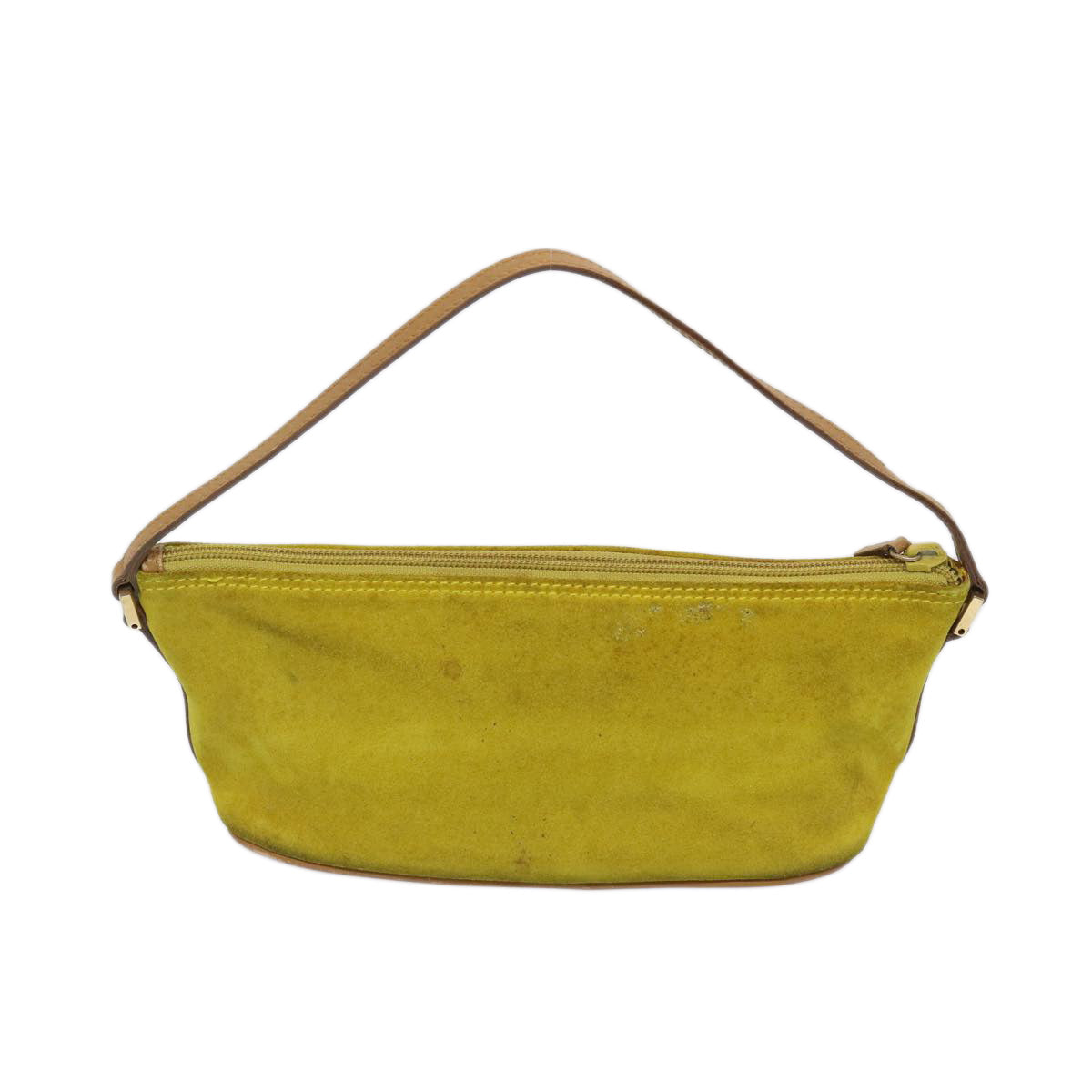 GUCCI Accessory Pouch Suede Yellow 039 1103  10535
