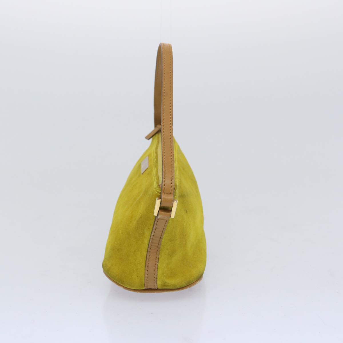 GUCCI Accessory Pouch Suede Yellow 039 1103  10535