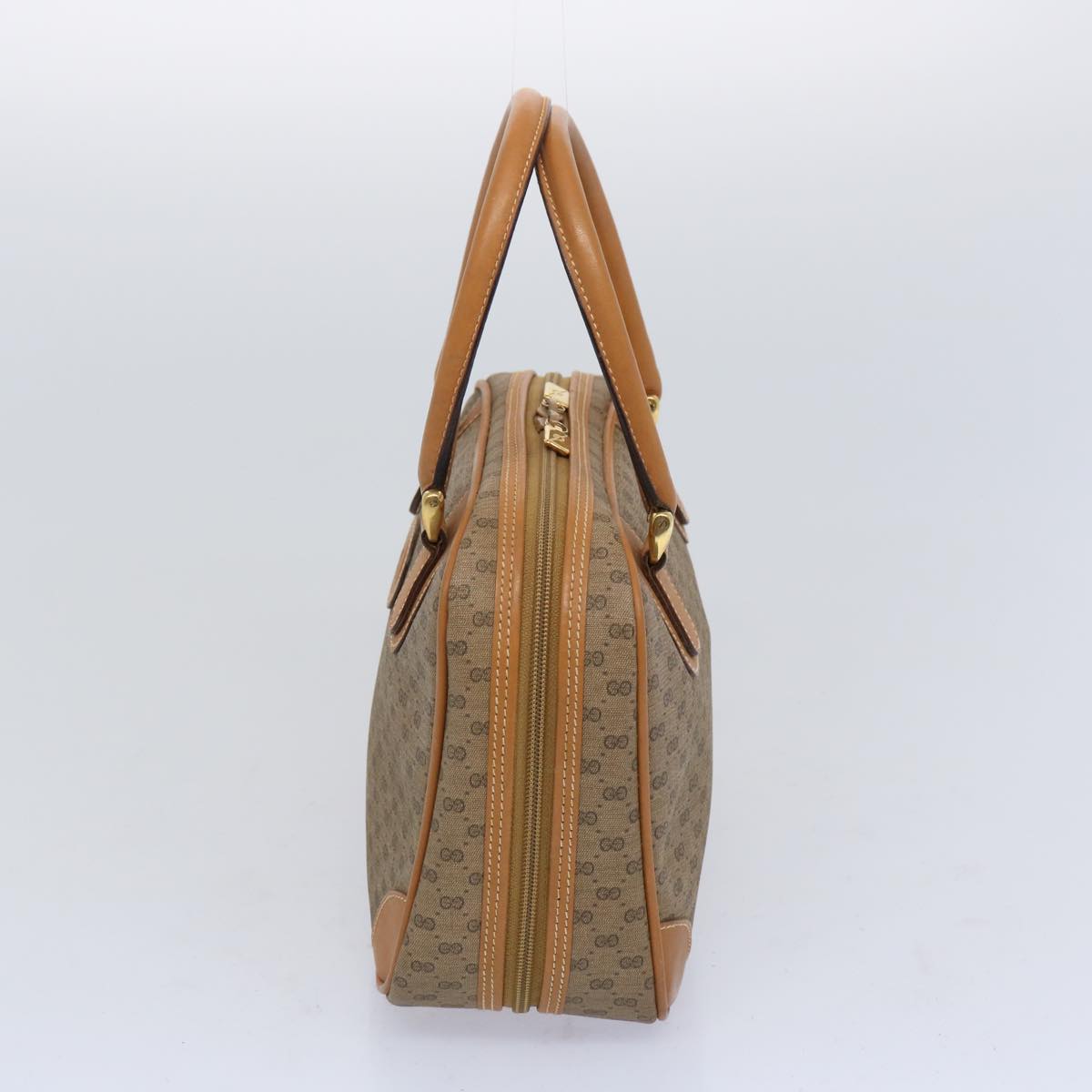 GUCCI Micro GG Supreme Hand Bag PVC Leather Beige 000 39 0030  10563