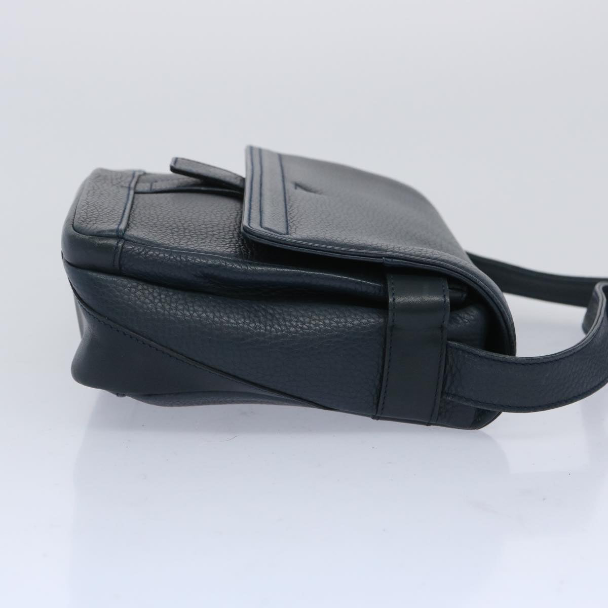 GUCCI Shoulder Bag Leather Navy 001 261  10584