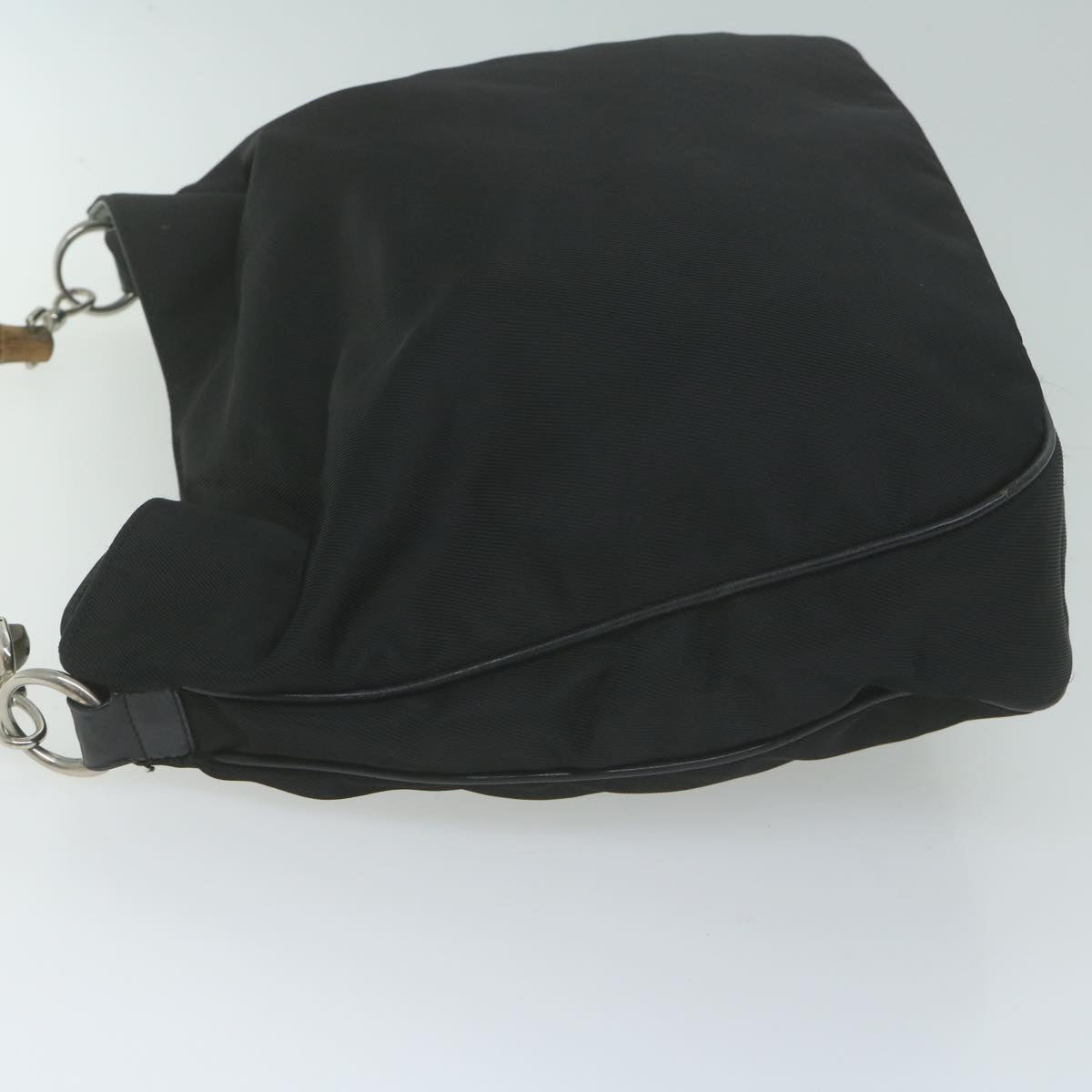 GUCCI Bamboo Shoulder Bag Canvas 2way Black 001 1014 1577 0  10586