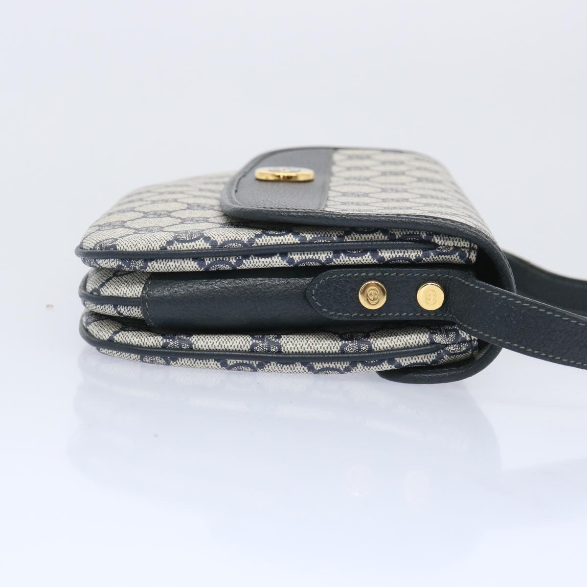 GUCCI GG Supreme Shoulder Bag PVC Navy 001 084  10631