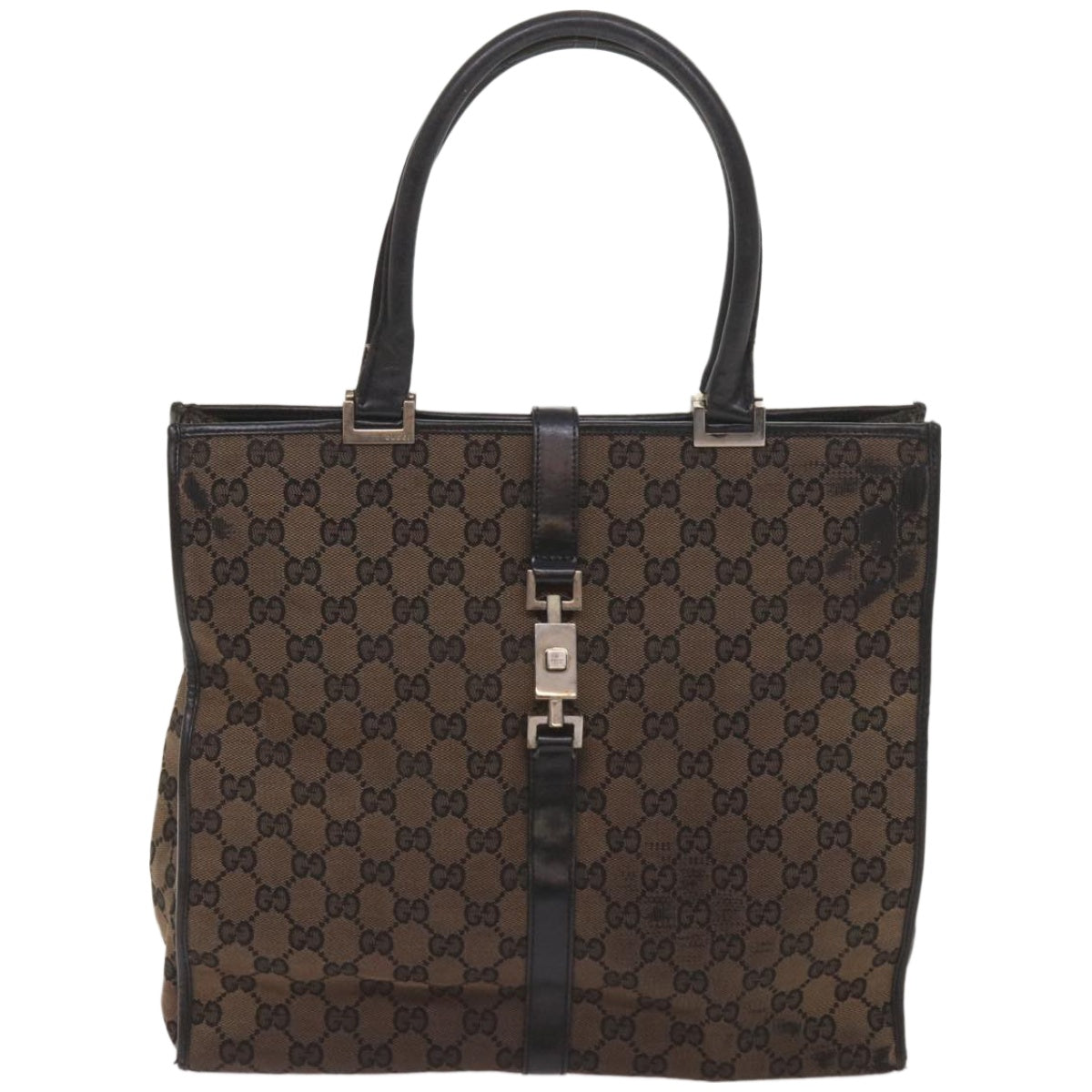 GUCCI GG Canvas Jackie Shoulder Bag 2Set Beige Orange  10661