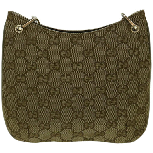 GUCCI GG Canvas Chain Shoulder Bag Gold Tone 001 4170  10676A