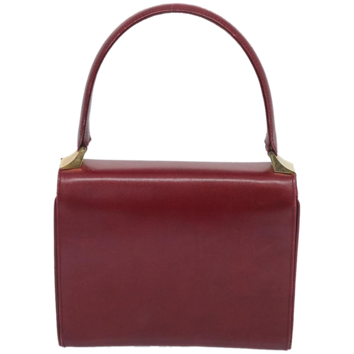 GUCCI Hand Bag Leather Red 001 3444 1638  10723