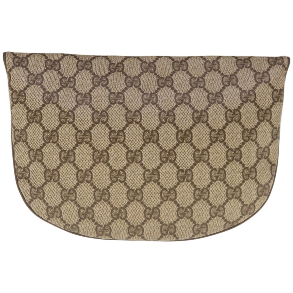 GUCCI GG Supreme Clutch Bag PVC Beige 89 02 503  10733
