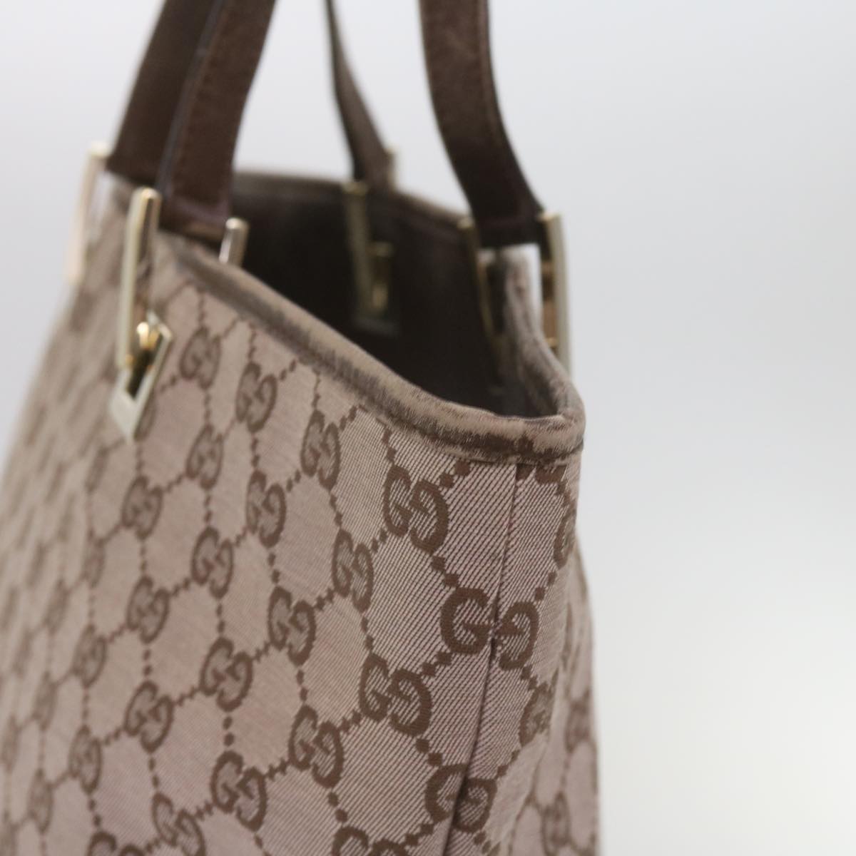 GUCCI GG Canvas Tote Bag Brown 002 1098  10768