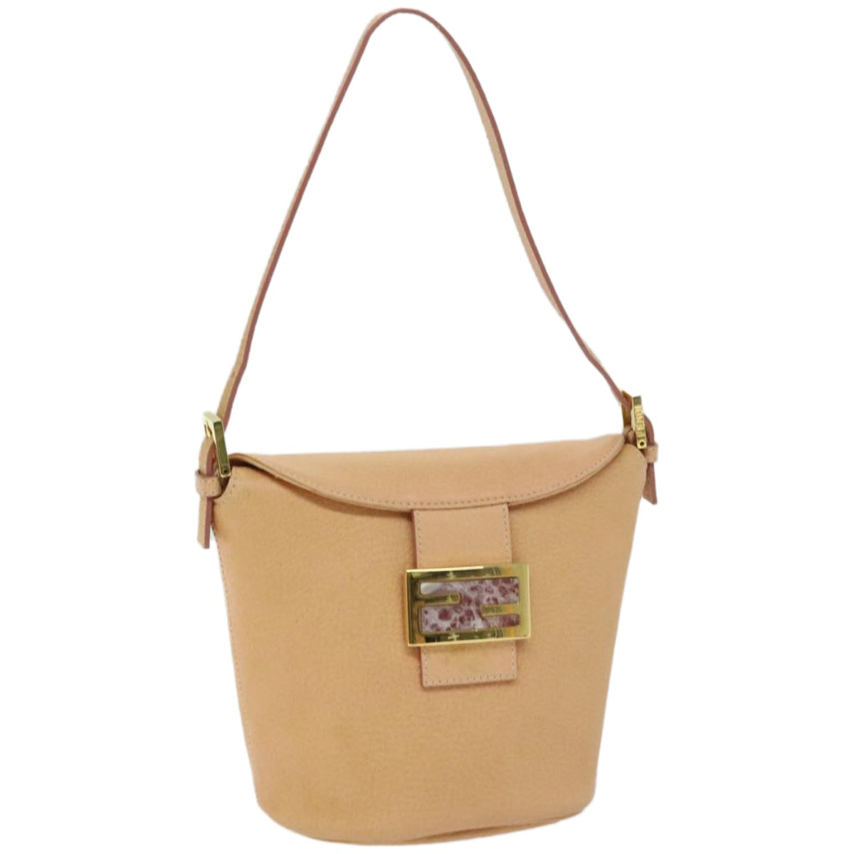 Luxury FendiMamma Baguette Shoulder Bag Leather Orangeyk10805