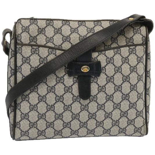 GUCCI GG Supreme Shoulder Bag PVC Navy  10866