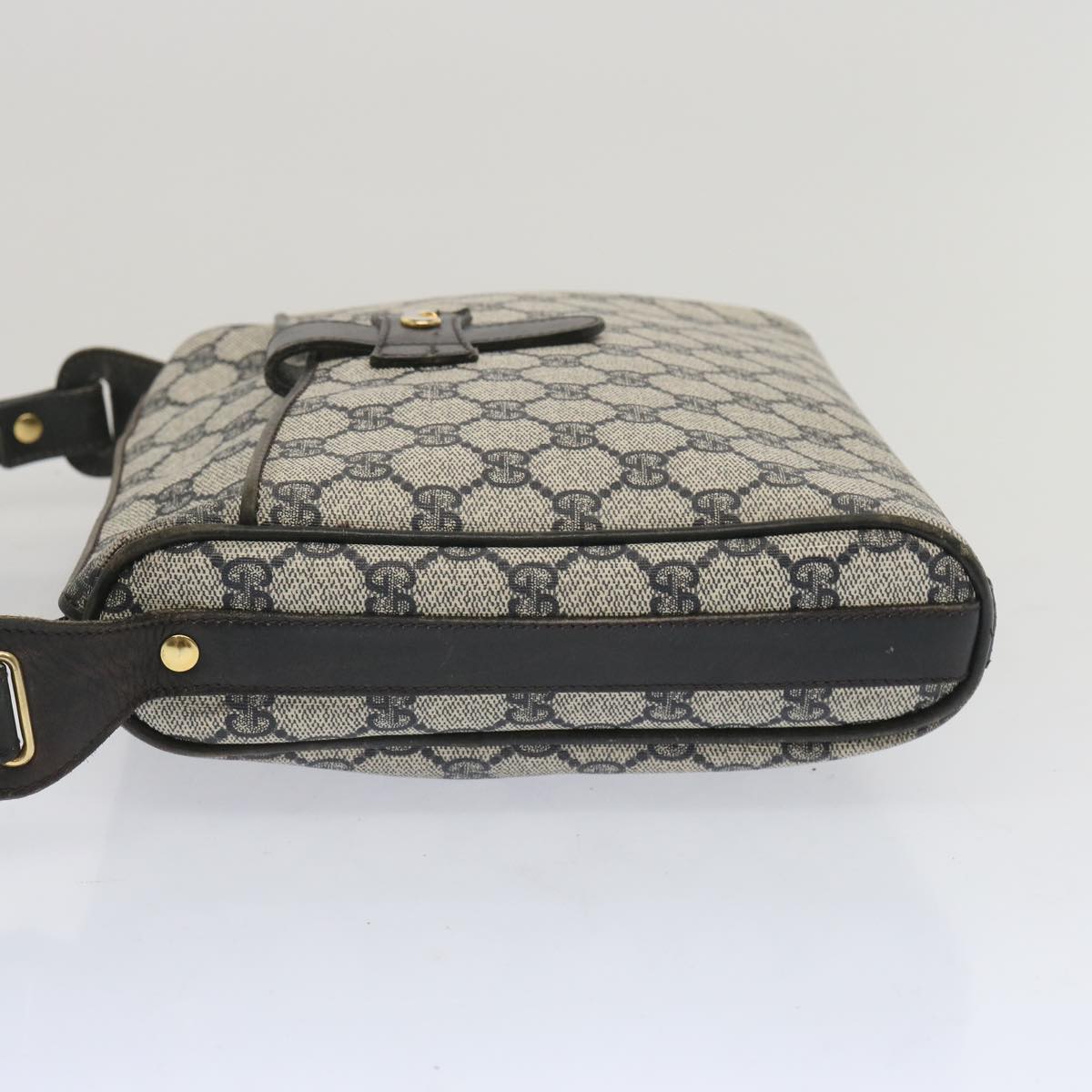 GUCCI GG Supreme Shoulder Bag PVC Navy  10866