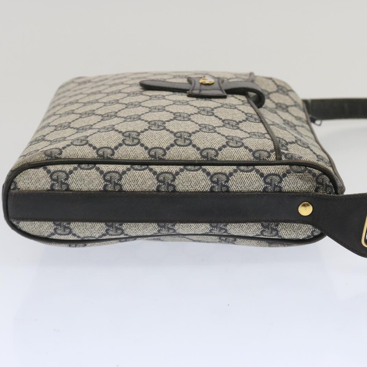 GUCCI GG Supreme Shoulder Bag PVC Navy  10866