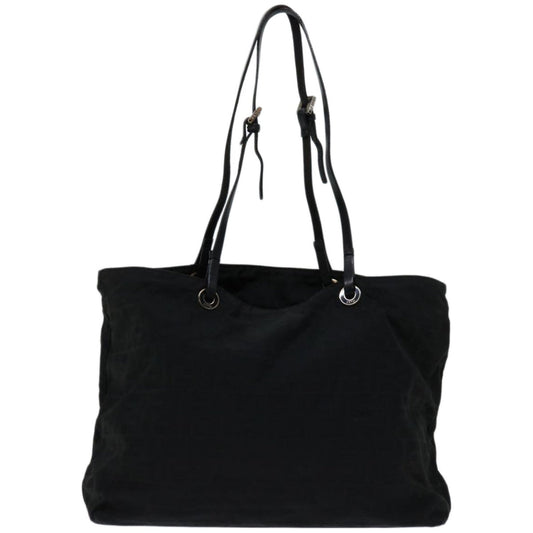 Luxury FendiZucca Canvas Tote Bag Blackyk10976
