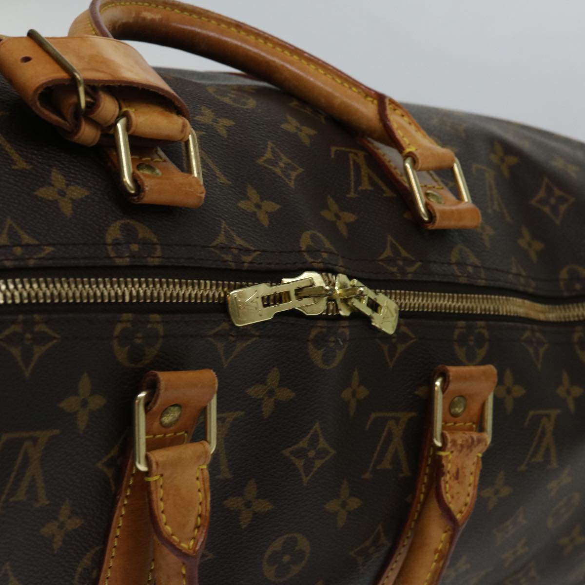 LOUIS VUITTON Monogram Keepall 50 Boston Bag M41426 LV yk11001