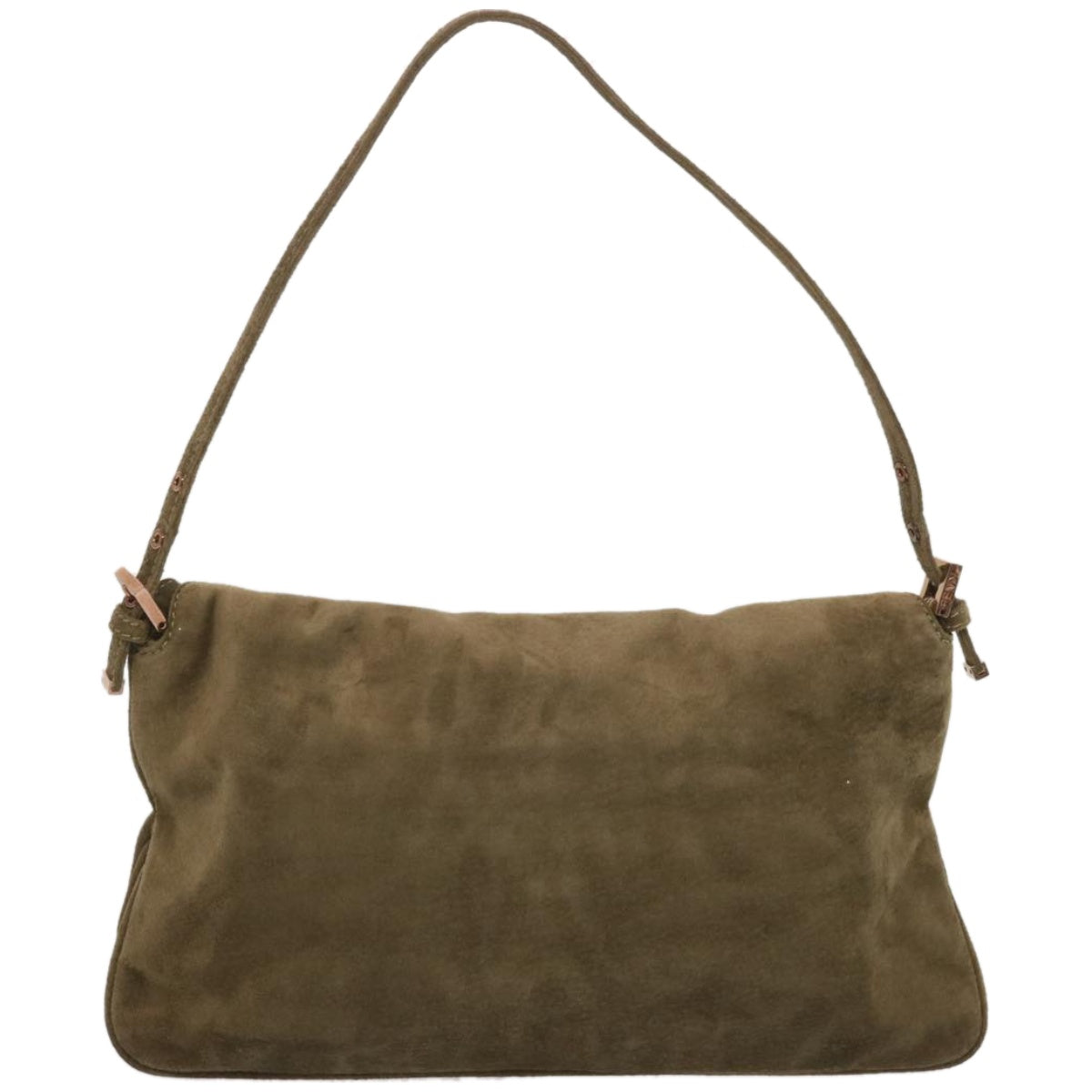 Luxury FendiMamma Baguette Shoulder Bag Suede Brownyk11030
