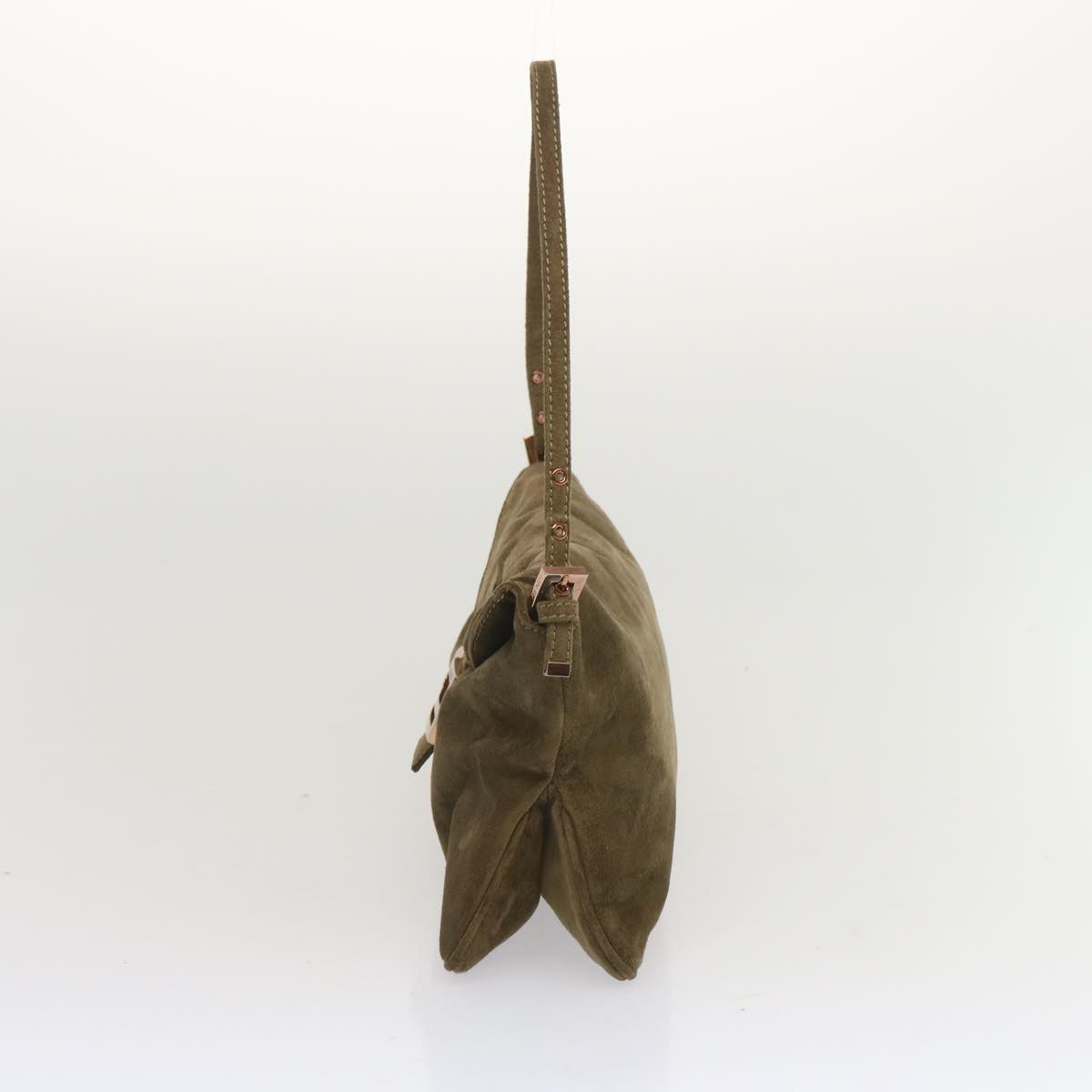 Luxury FendiMamma Baguette Shoulder Bag Suede Brownyk11030
