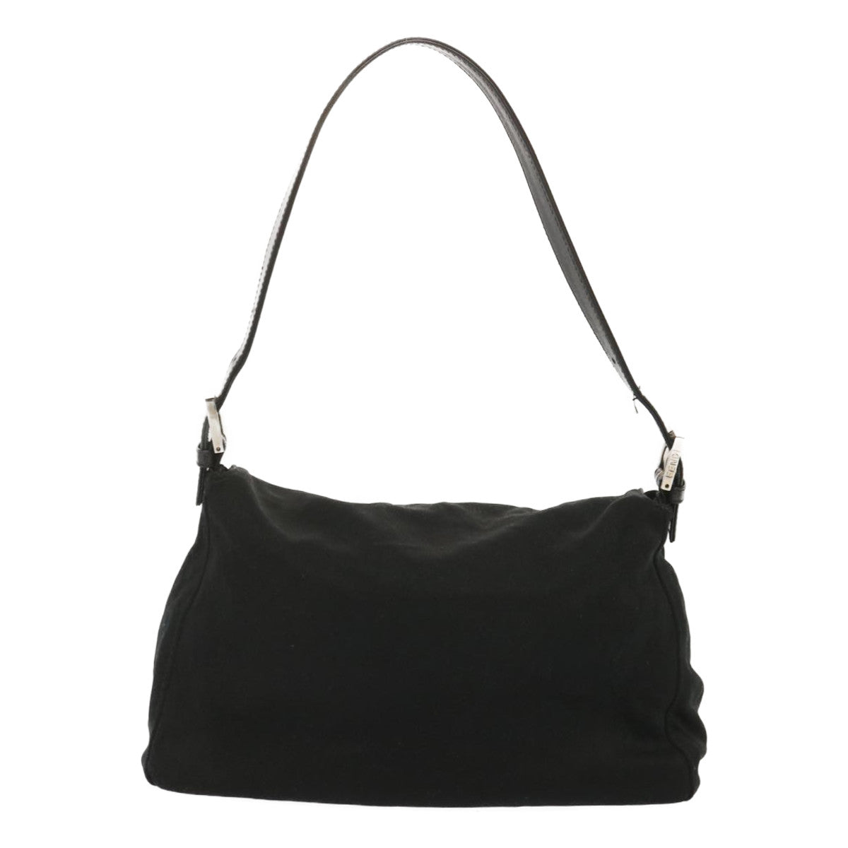Luxury FendiMamma Baguette Shoulder Bag Nylon Blackyk11070