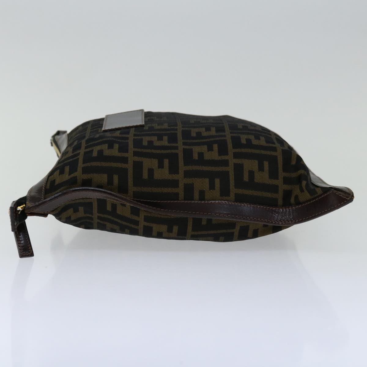 Luxury FendiZucca Canvas Clutch Bag Black Brownyk11175