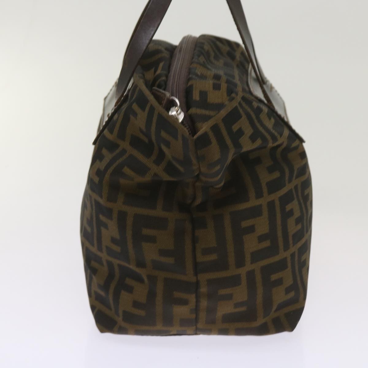 Luxury FendiZucca Canvas Hand Bag Brown Blackyk11227