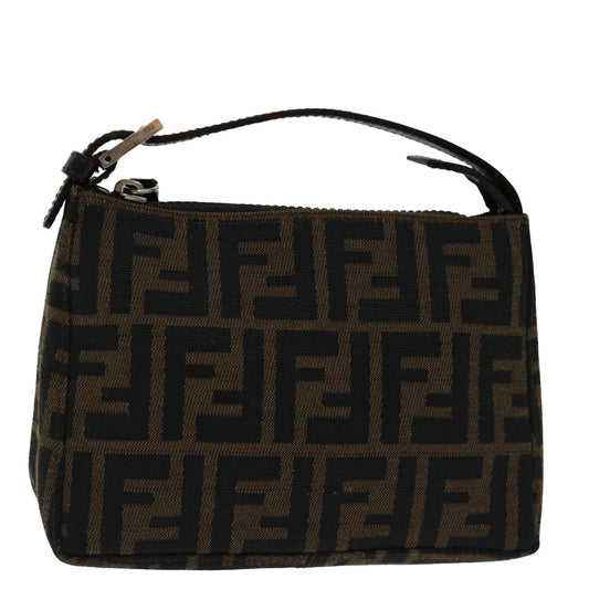 Luxury FendiZucca Canvas Hand Bag Brown Blackyk11283
