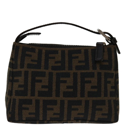 Luxury FendiZucca Canvas Hand Bag Brown Blackyk11283