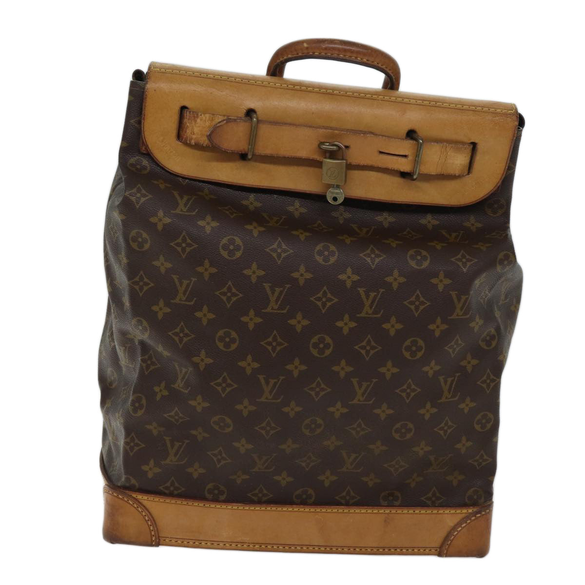 LOUIS VUITTON Monogram steamer bag Boston Bag M41126 LV yk11301