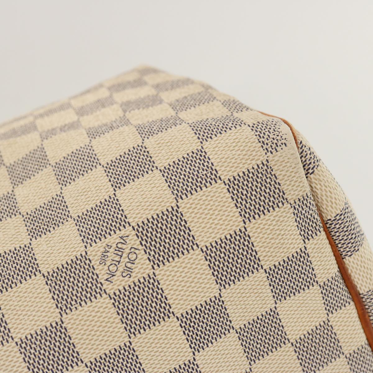LOUIS VUITTON Damier Azur Speedy 30 Hand Bag N41533 LV yk11356