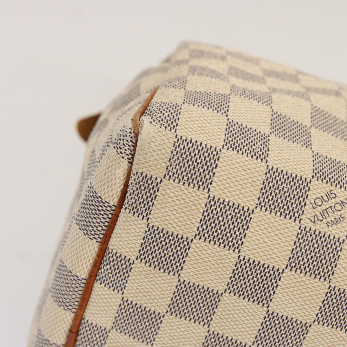 LOUIS VUITTON Damier Azur Speedy 30 Hand Bag N41533 LV yk11356