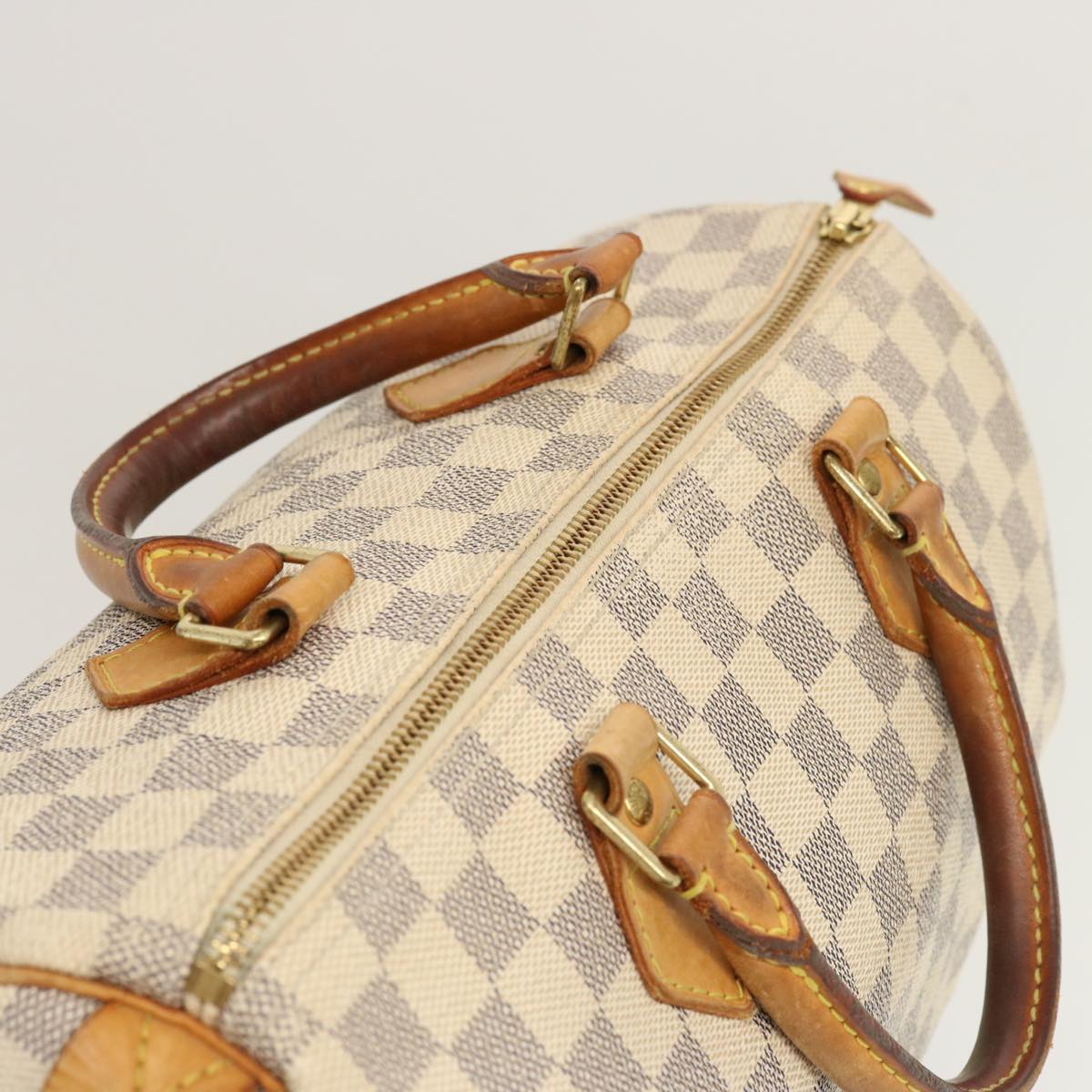 LOUIS VUITTON Damier Azur Speedy 30 Hand Bag N41533 LV yk11356