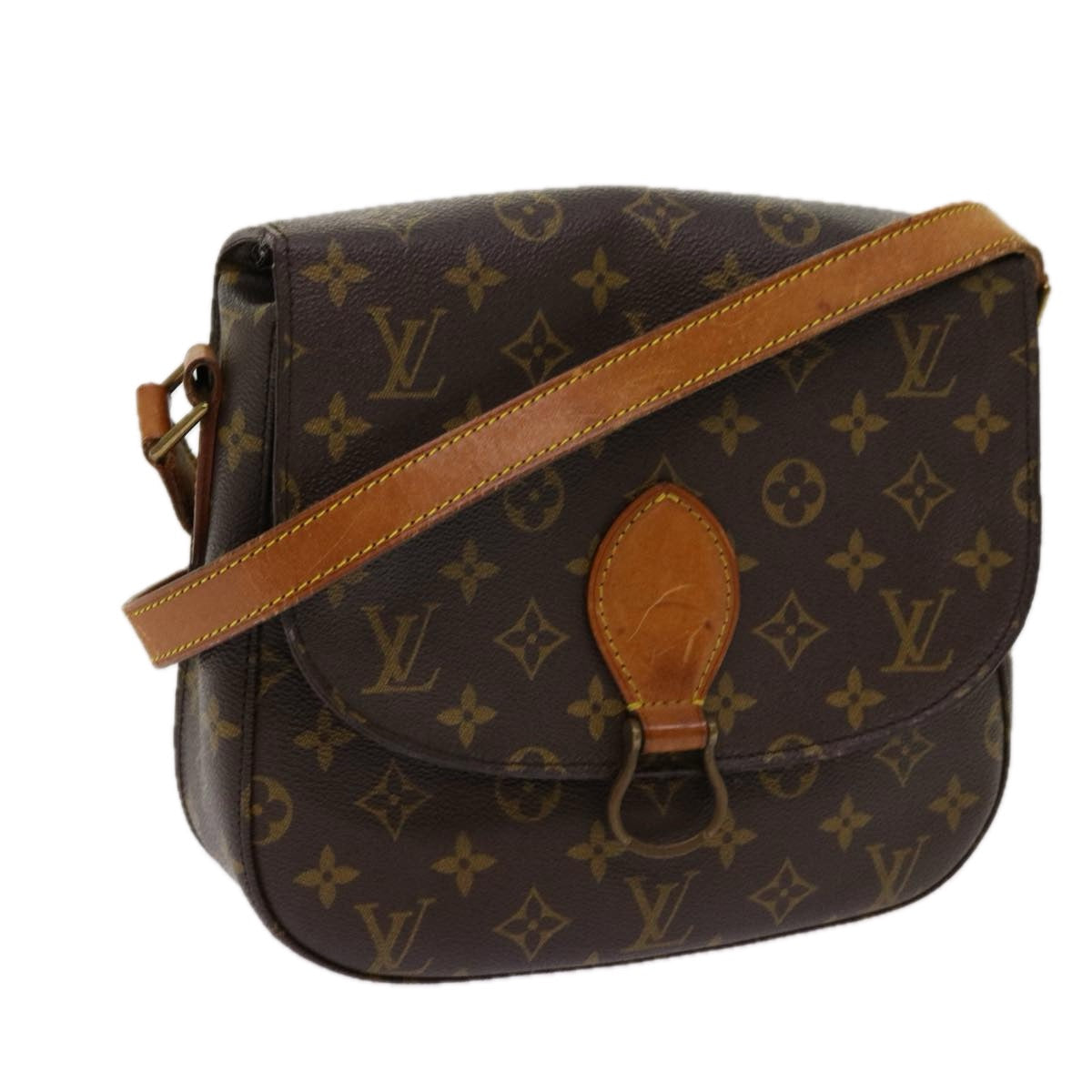 LOUIS VUITTON Monogram Saint Cloud GM Shoulder Bag M51242 LV yk11365