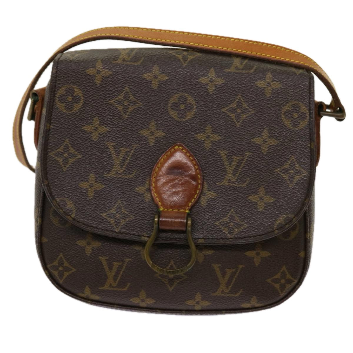 LOUIS VUITTON Monogram Saint Cloud MM Shoulder Bag M51243 LV yk11368