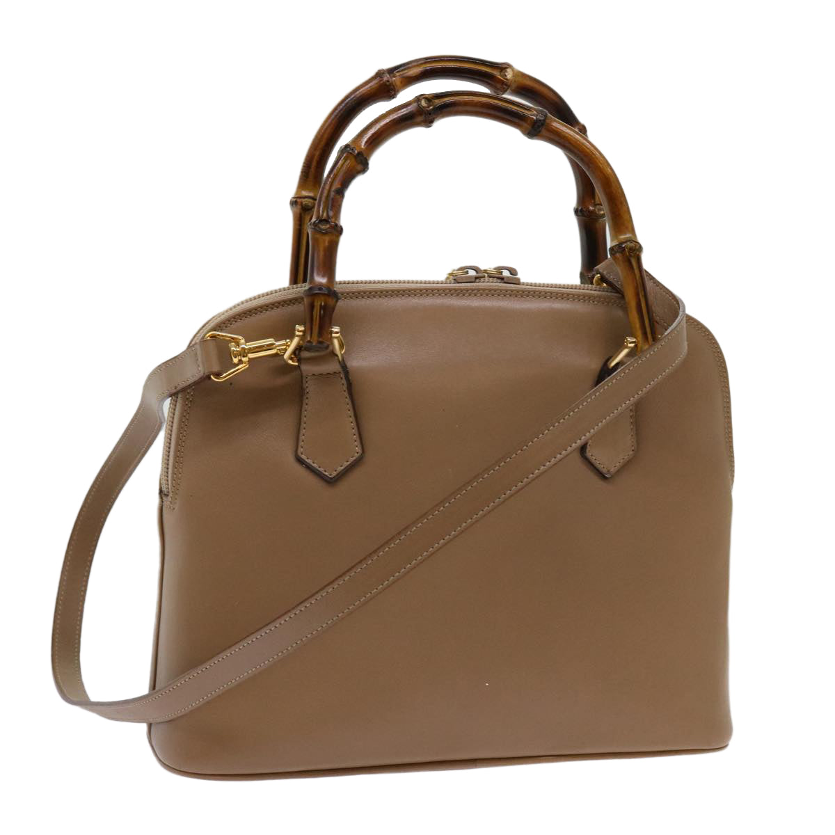Luxury Gucci Trending 2025 Bamboo Hand Bag Leather 2way Beige 000 1274 0290  11380