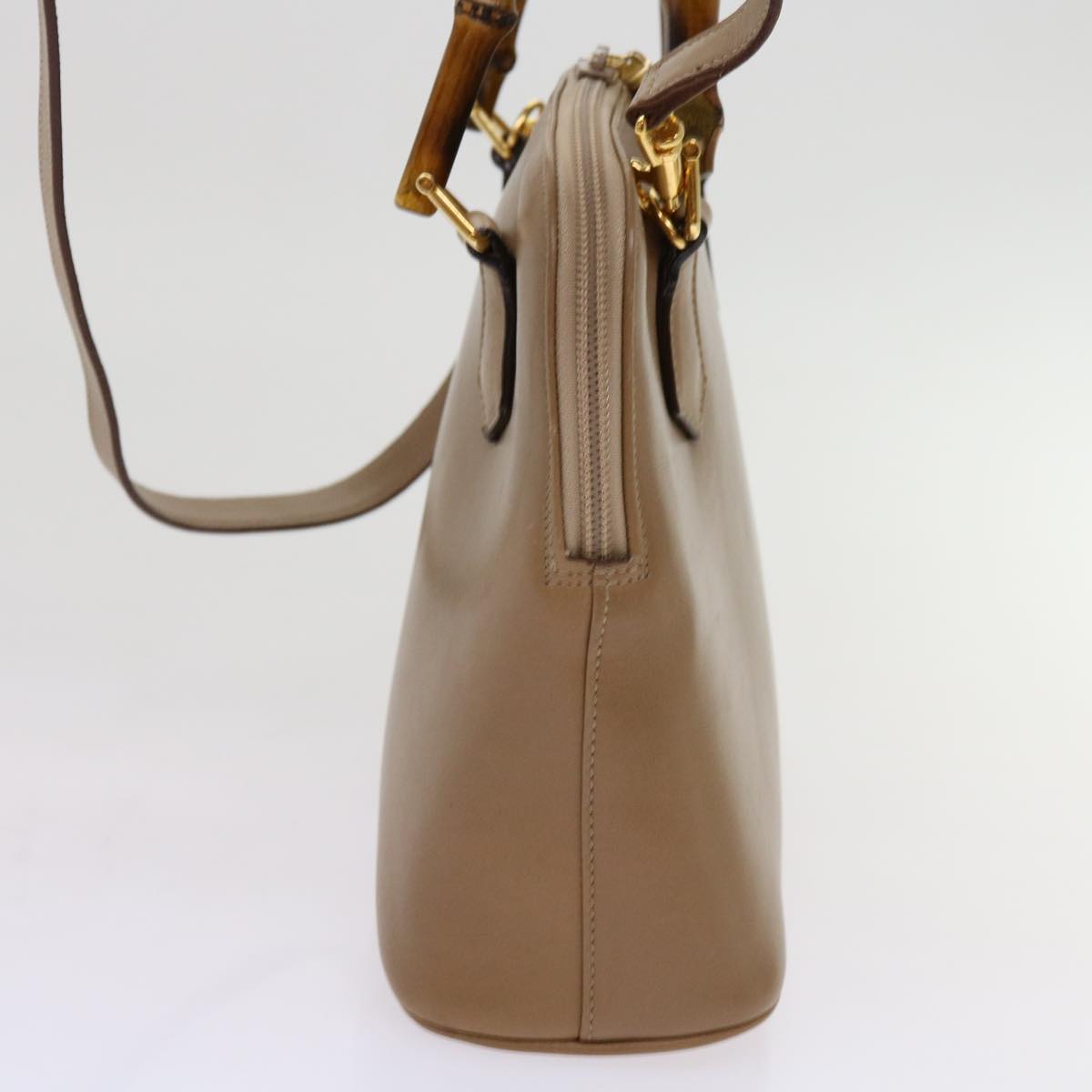 Luxury Gucci Trending 2025 Bamboo Hand Bag Leather 2way Beige 000 1274 0290  11380