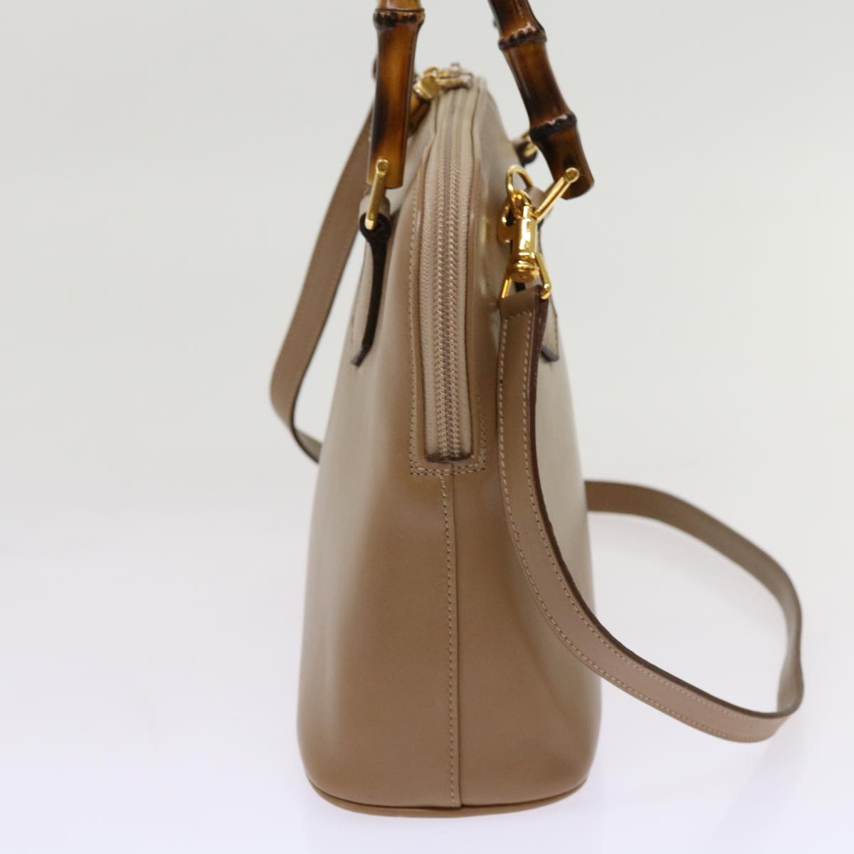 Luxury Gucci Trending 2025 Bamboo Hand Bag Leather 2way Beige 000 1274 0290  11380