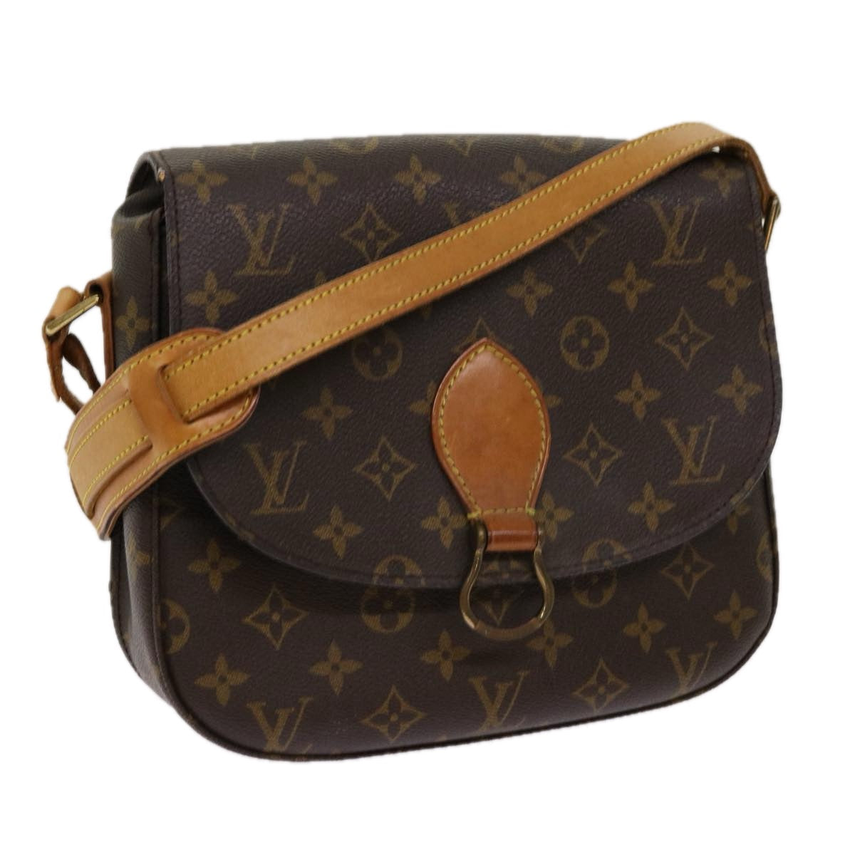 LOUIS VUITTON Monogram Saint Cloud GM Shoulder Bag M51242 LV yk11399