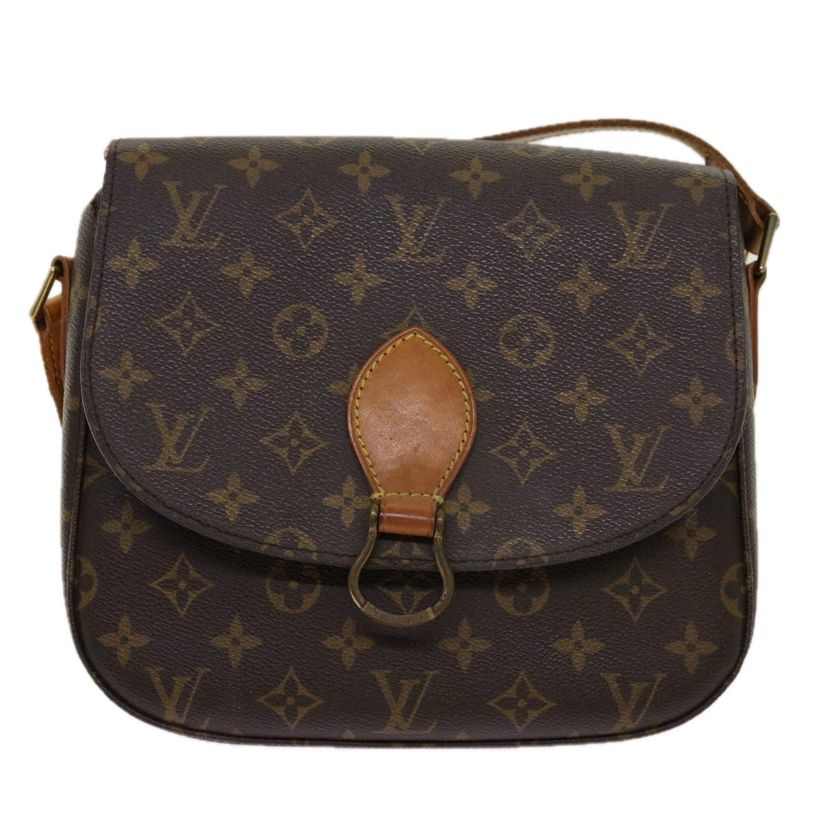 LOUIS VUITTON Monogram Saint Cloud GM Shoulder Bag M51242 LV yk11399