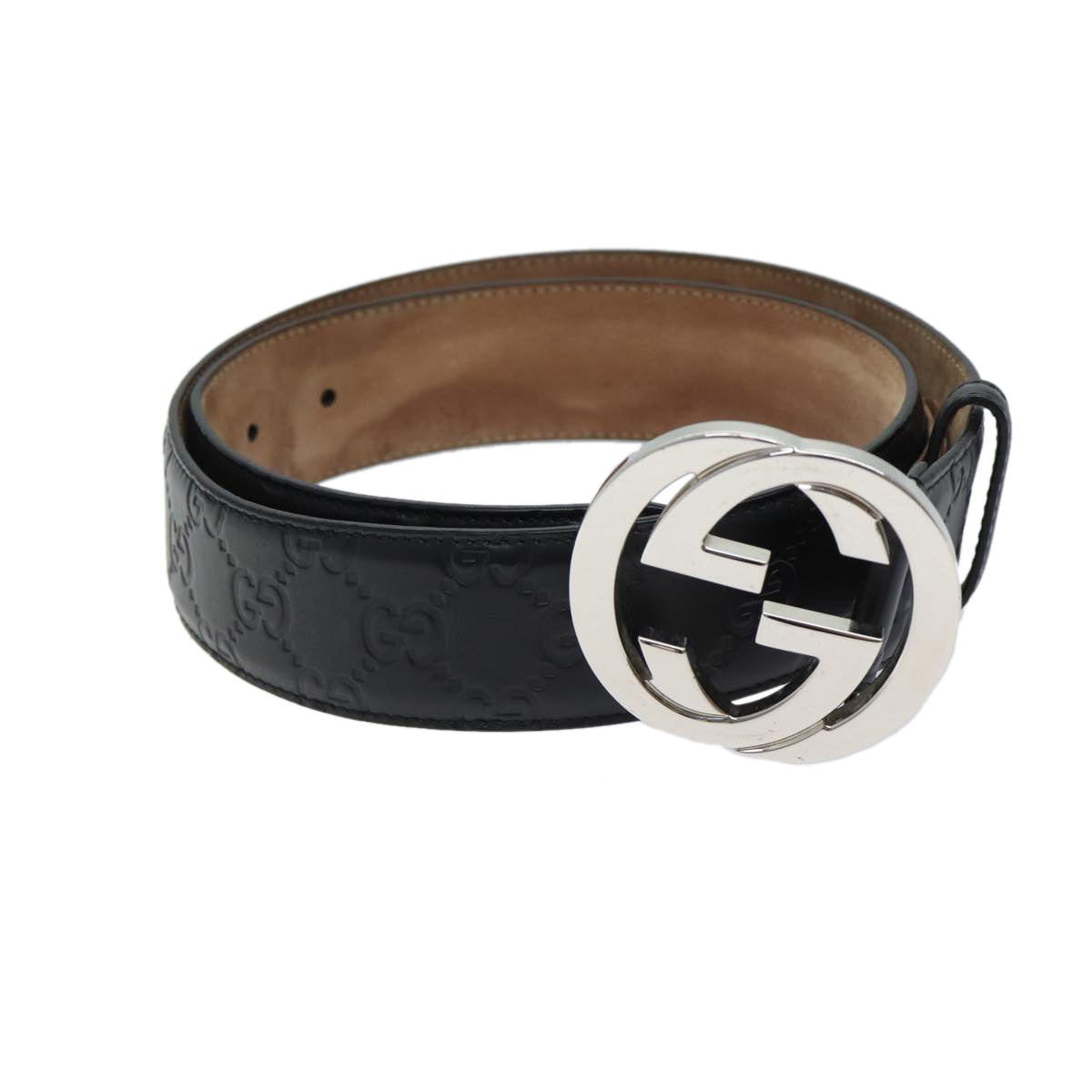 Luxury Gucci Trending 2025 Interlocking Luxury Gucci Trending 2025ssima GG Canvas Belt 37"" Black 411924  11445