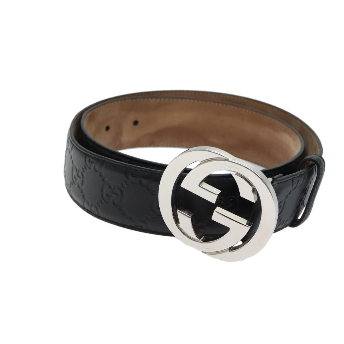Luxury Gucci Trending 2025 Interlocking Luxury Gucci Trending 2025ssima GG Canvas Belt 37"" Black 411924  11445