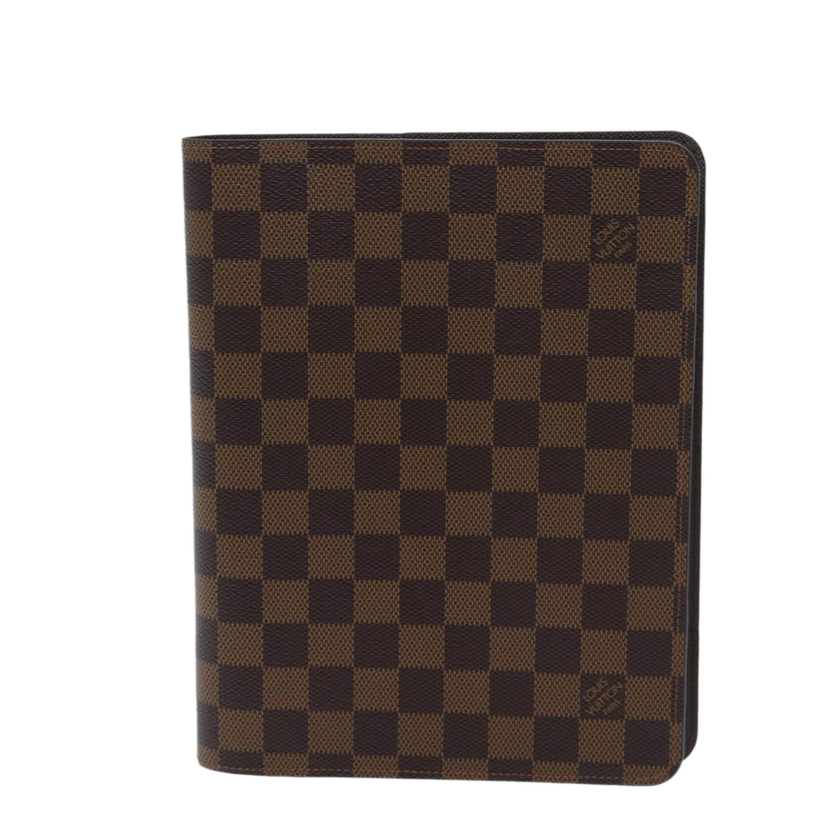 LOUIS VUITTON Damier Ebene Agenda Bureau Day Planner Cover R21065 yk11446
