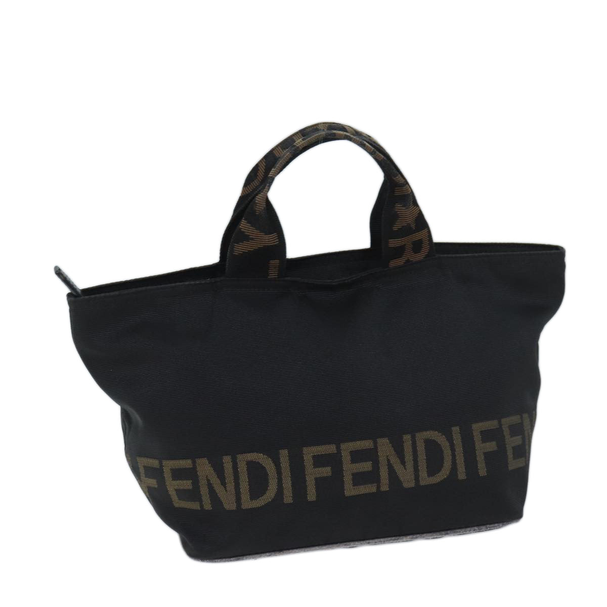Luxury FendiHand Bag Canvas Blackyk11461
